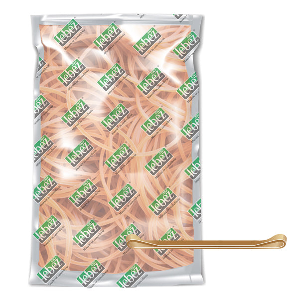 LEBEZ - 81784 - Elastico fettuccia - diametro 12 x 0,8 cm - 1 kg - caucciU' - colore naturale - Lebez - 100032 - Conf. da 1 Pz.