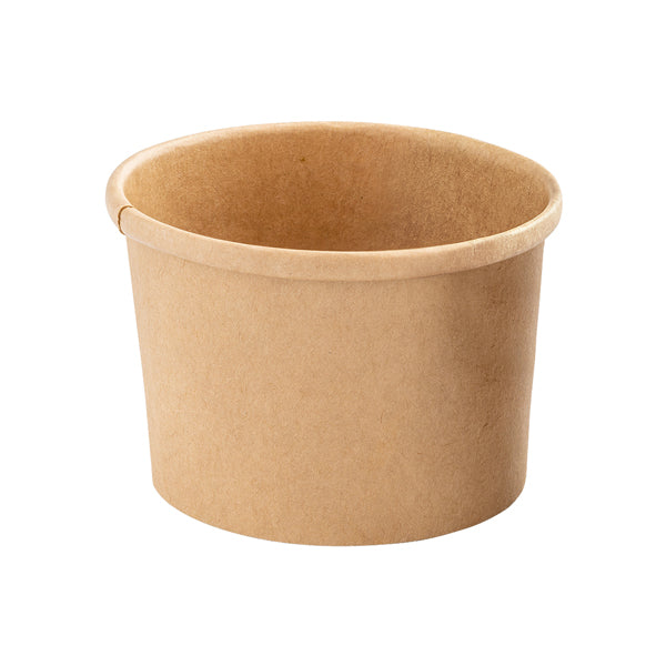 Signor Bio - PBC100BIO25C - Bowl per zuppe monouso - 360 ml - cartoncino - avana - Signor Bio - conf. 25 pezzi - 100114 - Conf. da 1 Pz.