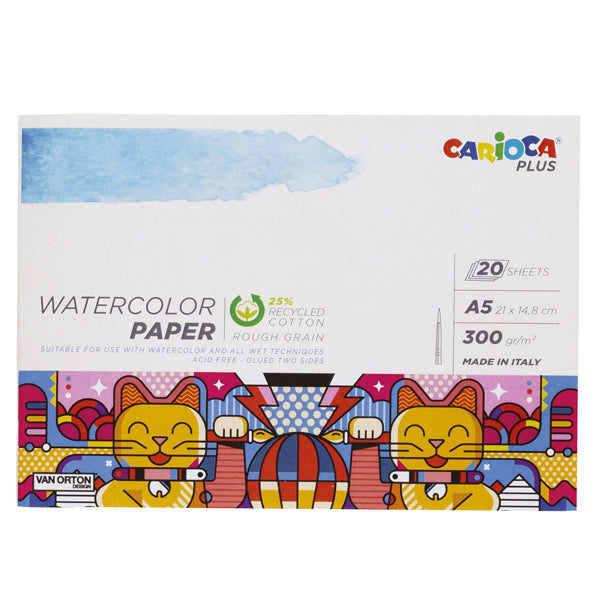 CARIOCA - 45224 - Album acquerello - A5 - 300 gr - 20 fogli - Carioca Plus - 100233 - Conf. da 1 Pz.