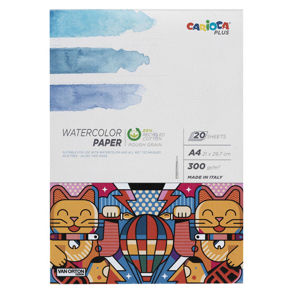 CARIOCA - 45223 - Album acquerello - A4 - 300 gr - 20 fogli - Carioca Plus - 100234 - Conf. da 1 Pz.