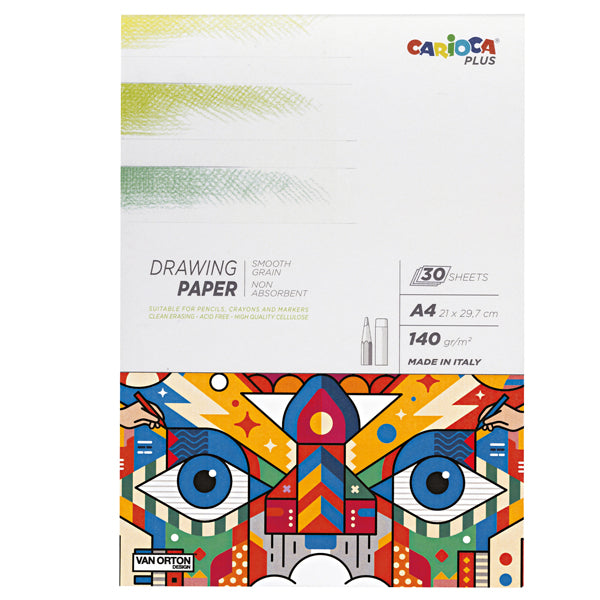 CARIOCA - 45221 - Album disegno matita - A4 - 140 gr - 30 fogli - Carioca Plus - 100235 - Conf. da 1 Pz.