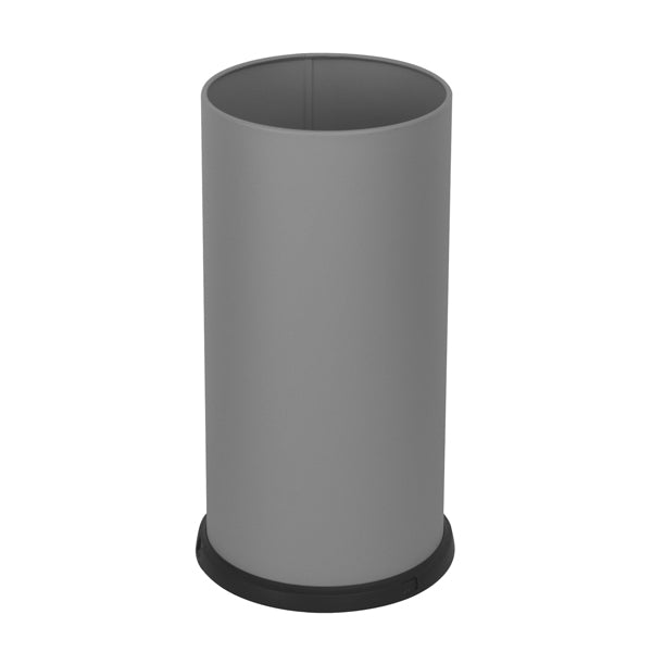 STILCASA - 581-G - Portaombrelli Steel - con vaschetta interna - diametro 24 cm - H 49 cm - 22 L - acciaio - grigio - Stilcasa - 100471 - Conf. da 1 Pz.