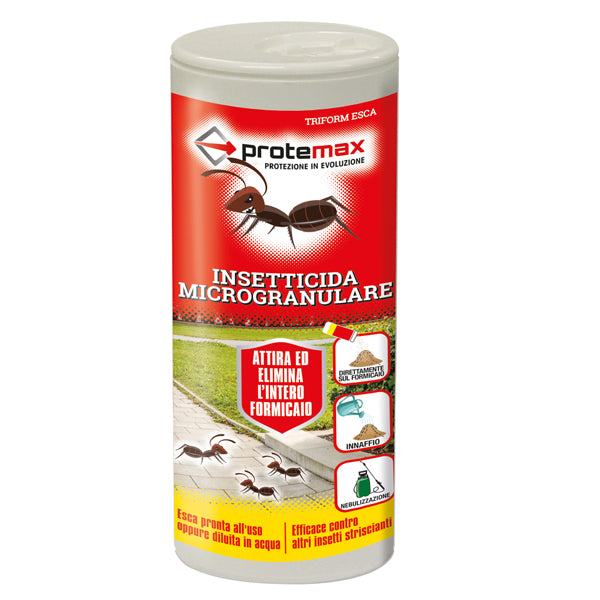 Protemax - PROTE304 - Insetticida microgranulare per formiche e insetti striscianti - in barattolo - 250 gr - Protemax - 101368 - Conf. da 1 Pz.