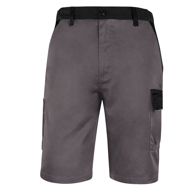 DELTAPLUS - M1BE2GRGT - Bermuda da lavoro M1BE2 - taglia L - twill-poliestere-cotone - grigio - Deltaplus - 101553 - Conf. da 1 Pz.
