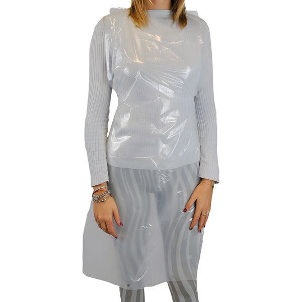Worker - GA430.15.01 - Grembiule Apron 30 - taglia unica - LDPE - bianco - Worker - conf. 100 pezzi - 101567 - Conf. da 1 Pz.