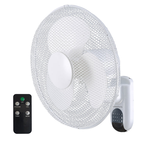 Melchioni Family - 118620059 - Ventilatore WallFan40 - da parete - 3 velocità - 40 W - diametro 40 cm - 41,3 x 45,9 x 27,6 cm - Melchioni family - 102207 - Conf. da 1 Pz.