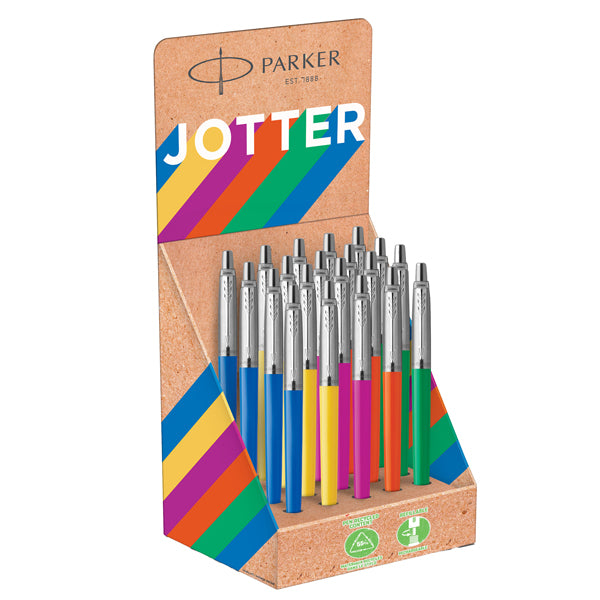 PARKER - 2190109 - Penna a sfera Jotter Original Plastic - colori assortiti - Parker - expo 20 pezzi - 102235 - Conf. da 1 Pz.