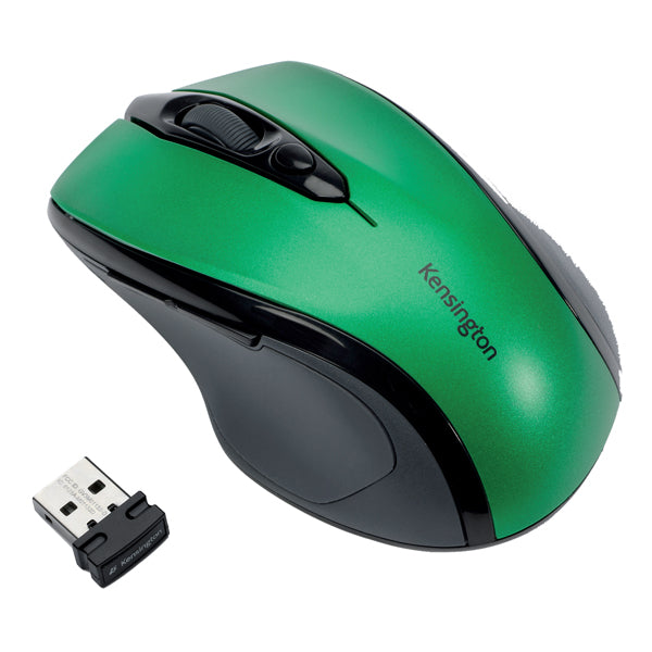 KENSINGTON - K72424WW - Mouse Pro Fit di medie dimensioni - wireless - verde smeraldo - Kensington - 102402 - Conf. da 1 Pz.