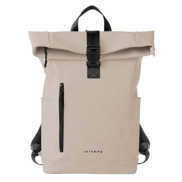 IN TEMPO - 9239DR21 - Zaino Roll-top Drop - 30 x 42 x 14 cm - gomma - crema - In Tempo - 102577 - Conf. da 1 Pz.