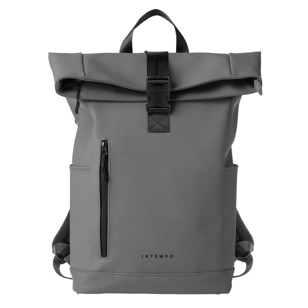 IN TEMPO - 9239DR22 - Zaino Roll-top Drop - 30 x 42 x 14 cm - gomma - grigio - In Tempo - 102578 - Conf. da 1 Pz.