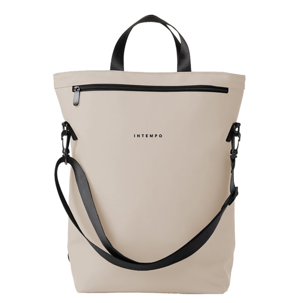 IN TEMPO - 9234DR21 - Borsa zainabile Roll-top Drop - 30 x 44 x 14 cm - gomma - crema - In Tempo - 102581 - Conf. da 1 Pz.