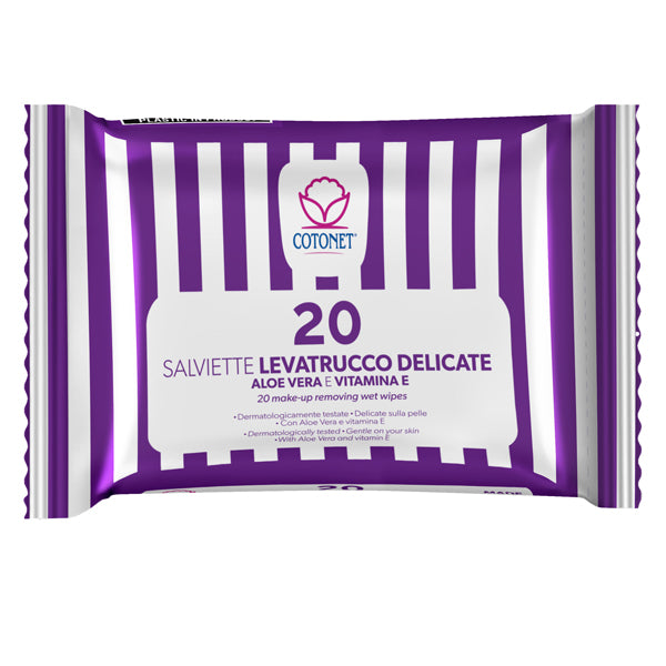 Cotonet - 3312CT01 - Salvietta struccante Delicate - Cotonet - conf. 20 pezzi - 102606 - Conf. da 1 Pz.