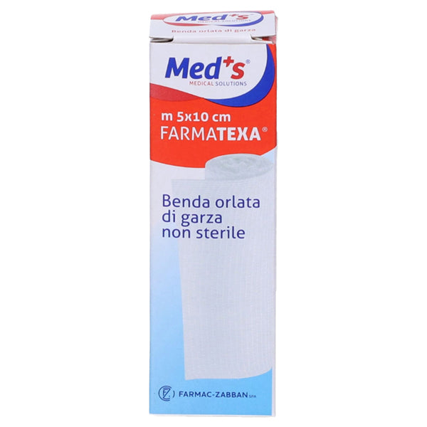 MED's - BEN246 - Benda di garza orlata - 10 cm x 5 mt - PVS - conf. 12 pezzi - 102649 - Conf. da 1 Pz.