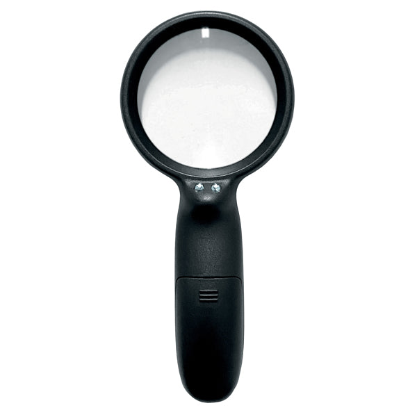 LEBEZ - 1137 - Lente di ingrandimento 1134 - diametro 7,5 cm - con led - nero - Lebez - 102650 - Conf. da 1 Pz.