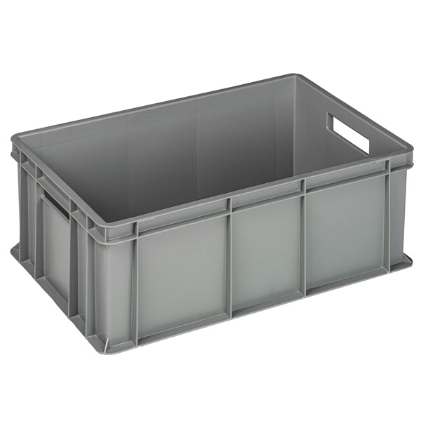 MobilPlastic - 4422-GRI - Cassa industriale Europa - 60 x 40 x 22 cm - 42 L - PP - grigio - Mobil Plastic - 102652 - Conf. da 1 Pz.