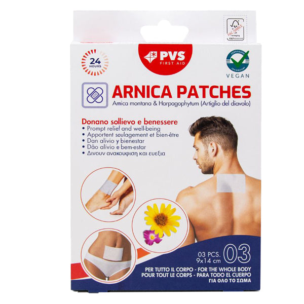 PVS - MEG007 - Scatola 3 CEROTTI ARNICA 9x14cm PVS - 102665 - Conf. da 1 Pz.