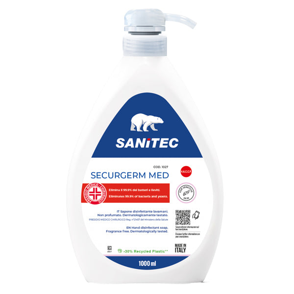 Sanitec - 1027 - Sapone liquido Securgerm Med - dispenser 1 L - Sanitec - 102787 - Conf. da 1 Pz.