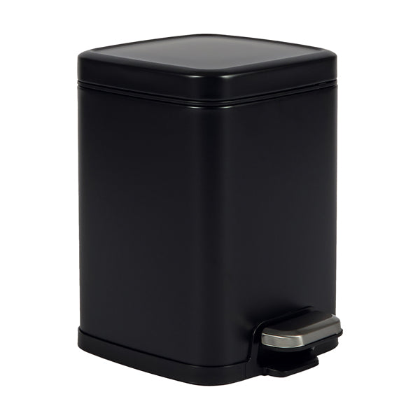 PERFETTO - 28151 - Bidone Pico - con pedale e vaschetta - 4 L - nero satinato - Perfetto - 103033 - Conf. da 1 Pz.