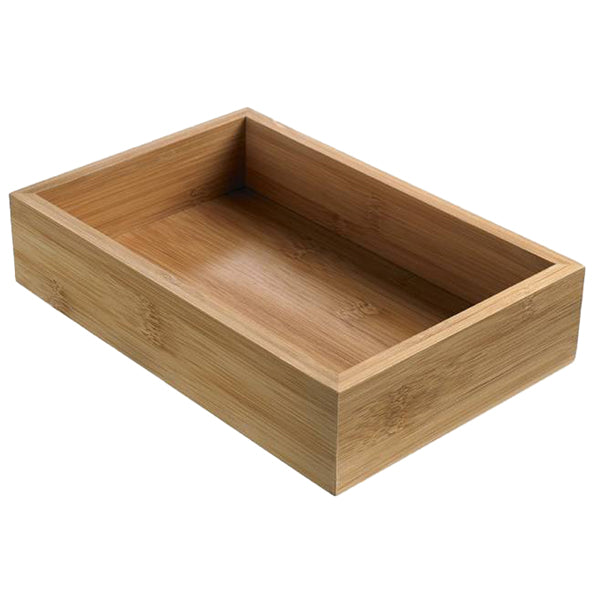 Leone - S4004 - Contenitore buffet - 15,3 x 22,9 x 5 cm - bamboo - naturale - Leone - 103062 - Conf. da 1 Pz.