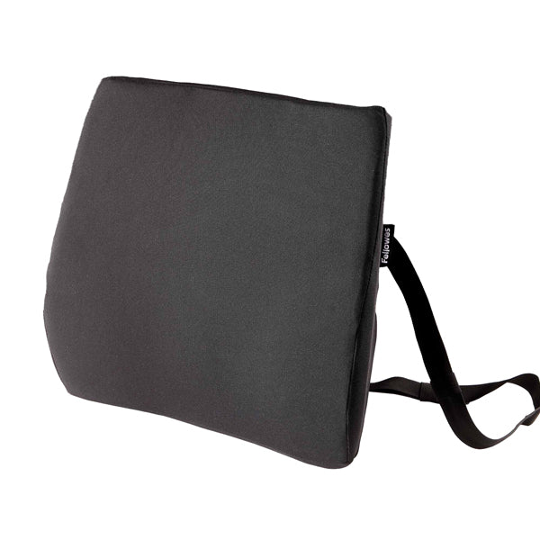 FELLOWES - 100119852 - Cuscino Lombare Confort Breyta - 33 x 38 x 9 cm - in tessuto - nero - Fellowes - 103067 - Conf. da 1 Pz.