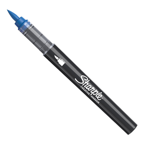 SHARPIE - 2218125 - Marcatore acrilico - punta pennello - blu - Sharpie - 103145 - Conf. da 6 Pz.
