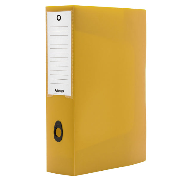 FELLOWES - 100102110 - Scatola progetto Plus HOLOS - 25 x 35 cm - dorso 8 cm - giallo sabbia - Fellowes - 103168 - Conf. da 1 Pz.