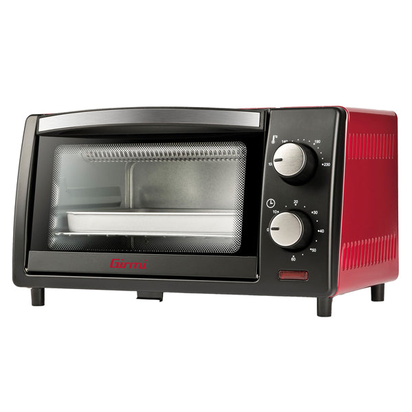GIRMI - FE1000 - Forno elettrico ventilato - 10 L - nero-rosso - Girmi - 103814 - Conf. da 1 Pz.