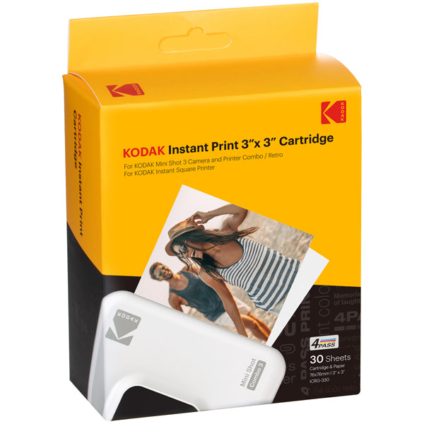 KODAK - KOICRG330P30 - Carta per Mini Shot 3 Retro - 3.0X 3.0 - 30Pz - Kodak - 103930 - Conf. da 1 Pz.
