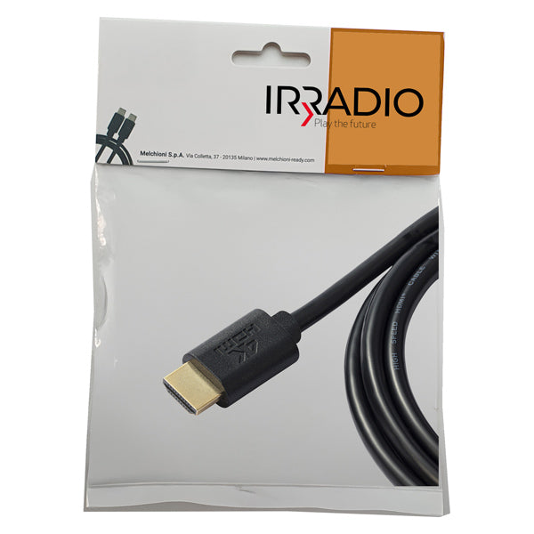 IRRADIO - 149029230 - Cavo HDMI - V1.4b - 4K Ultra HD - serie Silver - 5mt- Irradio - 103995 - Conf. da 1 Pz.