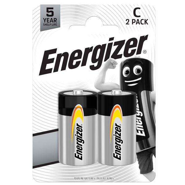 Energizer - U200214 - Pila mezzatorcia - C - LR14 - Everyday - alcalina - Energizer - blister 2 pezzi - 104113 - Conf. da 1 Pz.