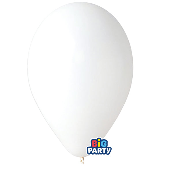 BIG PARTY - 71110 - Palloncino - diametro 26 cm - lattice - bianco - conf. 16 pezzi - 104184 - Conf. da 1 Pz.