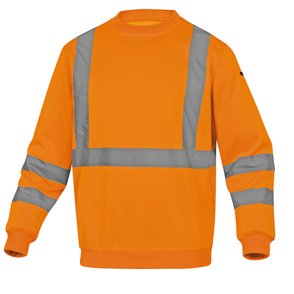 DELTAPLUS - ASTRAORPT - Felpa sportiva Astral - alta visibilità - tg. S - arancio fluo - Deltaplus - 104284 - Conf. da 1 Pz.