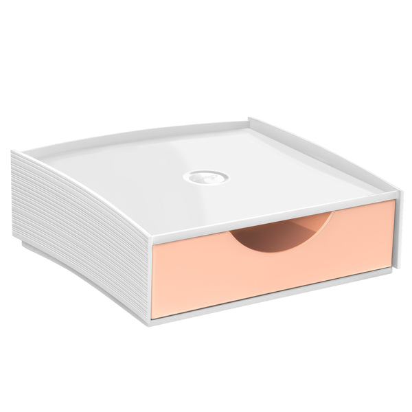 CEP - 1000112491 - Cassettiera componibile Storage box - 18,6 x 18,5 x 6,4 cm - pesca - Cep - 104373 - Conf. da 1 Pz.