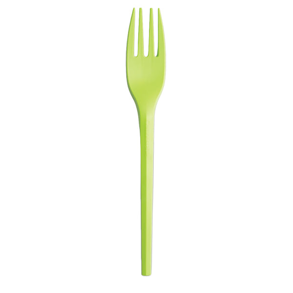 BIG PARTY - 76388 - Forchette in CPLA - 16 cm - verde mela - Big Party - conf. 20 pezzi - 104729 - Conf. da 1 Pz.