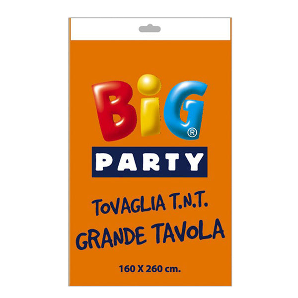 BIG PARTY - 14657 - Tovaglia TNT - 160 x 260 cm - arancione - Big Party - 104748 - Conf. da 1 Pz.