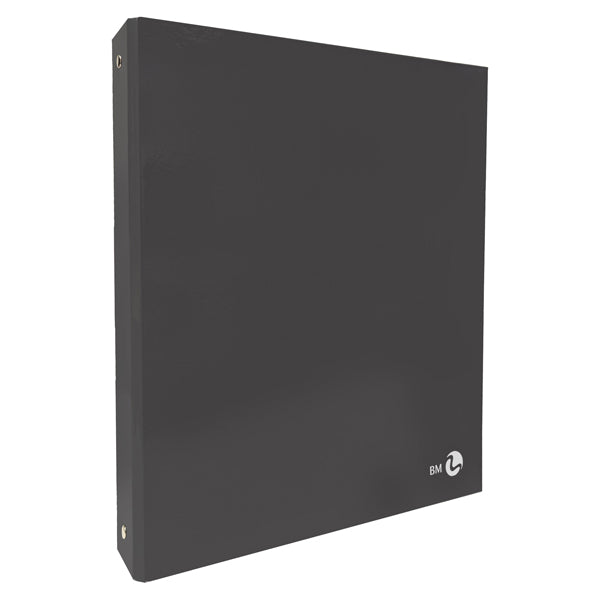 BM - 0123585 - Raccoglitore ad anelli - 27 x 32 cm - Ø 30 mm - grigio scuro - BM - 104812 - Conf. da 5 Pz.