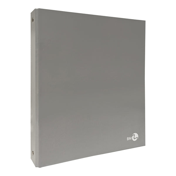 BM - 0123582 - Raccoglitore ad anelli - 27 x 32 cm - Ø 30 mm - grigio chiaro - BM - 104813 - Conf. da 5 Pz.