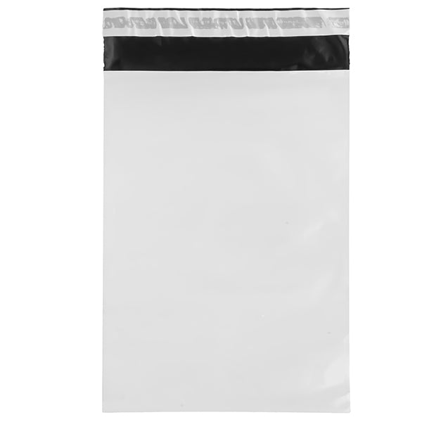 No Brand - FB03 - Sacchetto - per corrieri - 24 x 35 x 5 cm - PE - bianco - conf. 100 pezzi - 104923 - Conf. da 1 Pz.