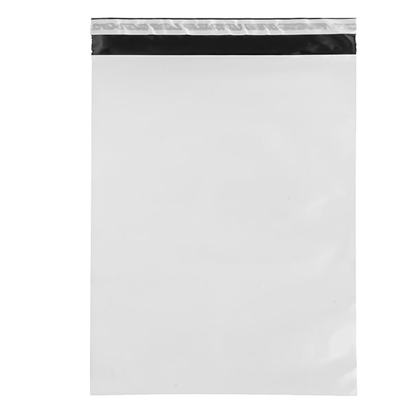 No Brand - FB05 - Sacchetto - per corrieri - 35 x 45 x 5 cm - PE - bianco - conf. 100 pezzi - 104924 - Conf. da 1 Pz.