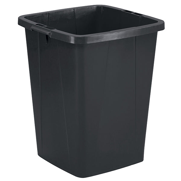DURABLE - 1800505221 - Bidone DURABIN - con maniglie - senza coperchio - 90 L - 52 x 61 x 49 cm - PP - nero - Durable - 104939 - Conf. da 1 Pz.