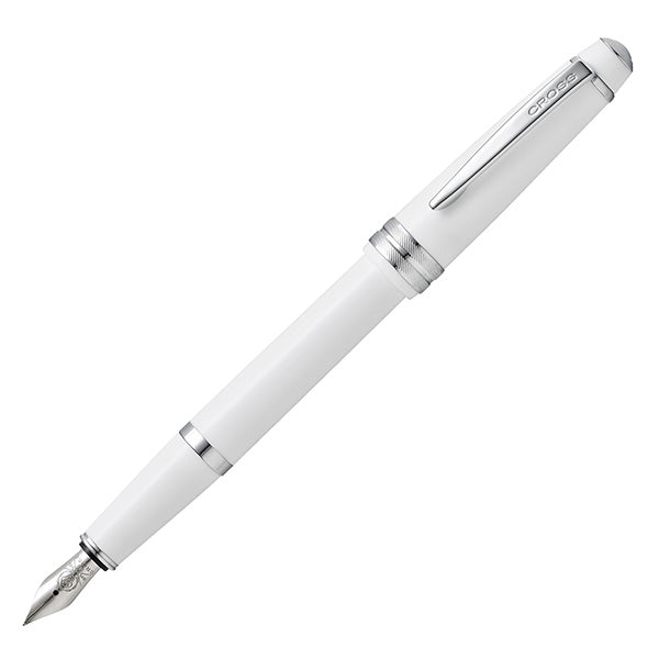 Cross - E011055 - Penna stilografica Bailey Light - punta M - fusto bianco-cromo - Cross - 104975 - Conf. da 1 Pz.