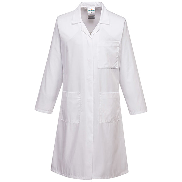 Portwest - LW63WHRS - Camice da laboratorio da donna - maniche lunghe - taglia S - bianco - Portwest - 105151 - Conf. da 1 Pz.