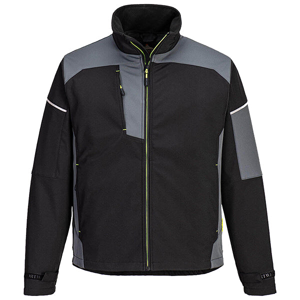 Portwest - PW378BZRXL - Giacca da lavoro Softshell Texpel™ Splash Eco - XL - nero-grigio - Portwest - 105193 - Conf. da 1 Pz.