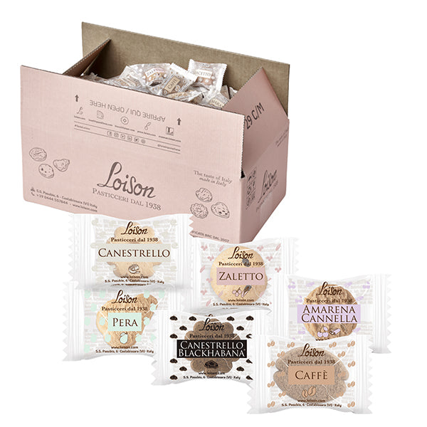 Loison - 1909 - Biscotti al burro assortiti - 6 gusti - 1250 gr - Loison - conf. 200 biscotti - 105226 - Conf. da 1 Pz.