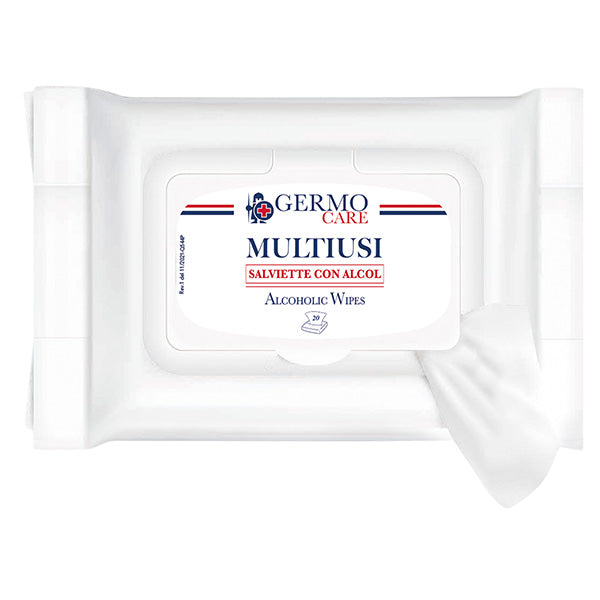Germo - Q544 - Salvietta multiusi pocket maxi - Germo - busta 20 pezzi - 105269 - Conf. da 1 Pz.