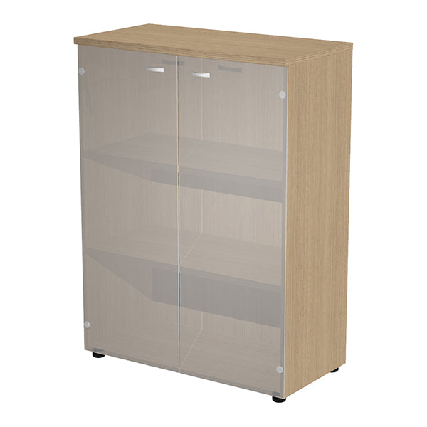 ARTEXPORT - AR-MM+AVM-C - Armadio modulare - a 2 ante vetro - 90 x 44 x 123 cm - rovere - 105392 - Conf. da 1 Pz.