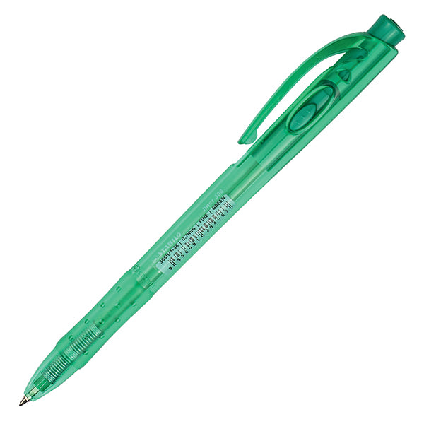 STABILO - 308H-1-36 - Penna a sfera a scatto Liner 308 - punta 0,7 mm - verde - Stabilo - 105423 - Conf. da 12 Pz.