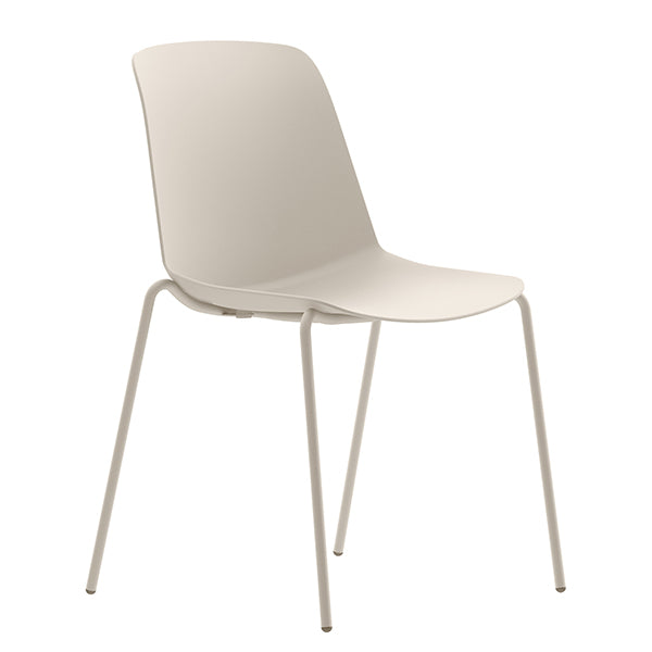Unisit - LU4G-2-AV - Seduta attesa Luna - 4 gambe - avorio - Unisit - 105437 - Conf. da 2 Pz.