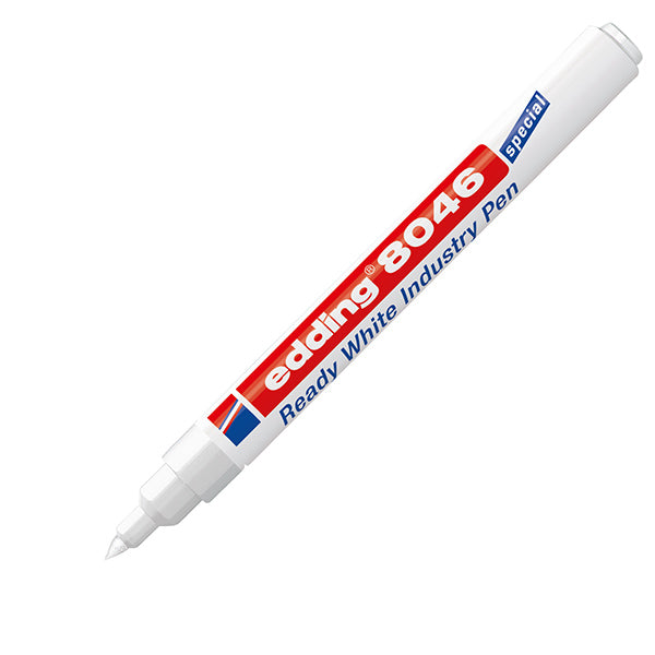 EDDING - 4-8046049 - Marcatore industriale 8046 – permanente – 1 a 3 mm - bianco – Edding - 105490 - Conf. da 1 Pz.