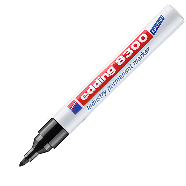 EDDING - 4-8300001 - Marcatore industriale 8300 - permanente – 1,5 a 3 mm - nero – Edding - 105491 - Conf. da 1 Pz.